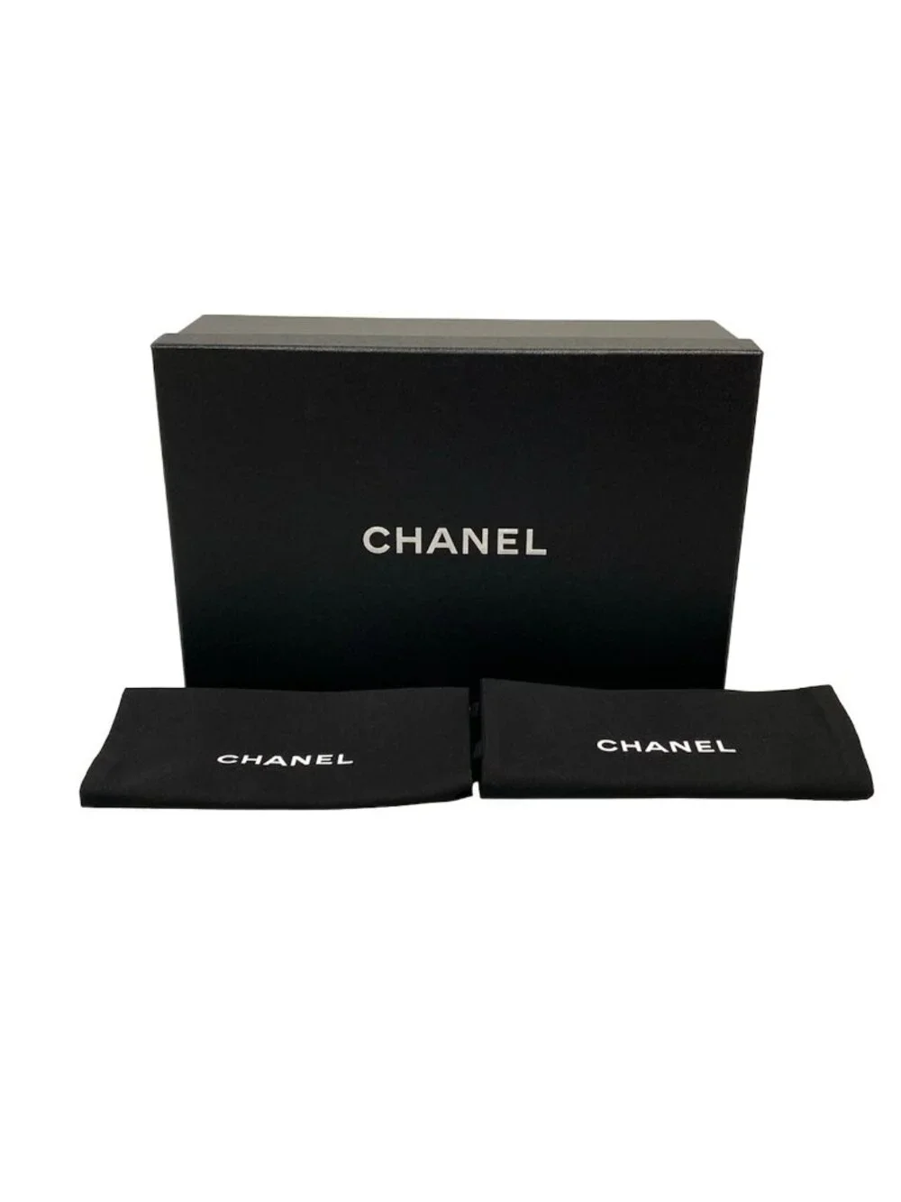 Chanel Sandals Gold Black Chain Slingback Bicolor Lambskin